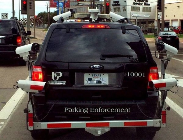 vehicle registration plate - Texas 10001 Parking Enforcement