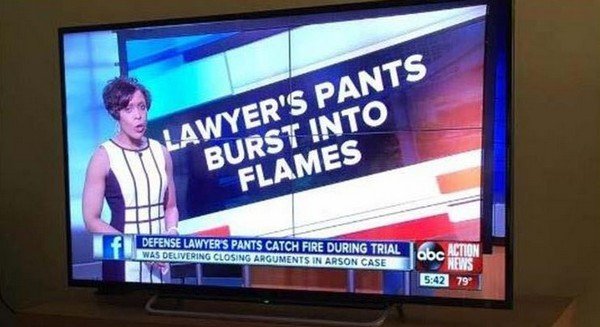 lawyers pants burst into flames - Lawyer'S Pants Burst Into Flames I Defense Lawyer'S Pants Catch Fire During Trial Iga Tion Was Delivering Closing Arguments In Arson Case 79 Doces