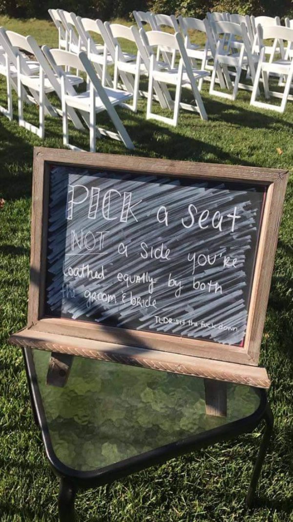 grass - PeK a Seat Inot a Side you're Coathed equally by both the groom E bride Tiedr30 the fuck down