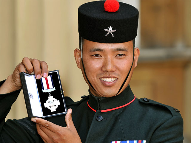 Sergeant Dipprasad Pun, a Gurkha soldier who single-handedly held his post against dozens of oncoming Taliban; after firing 250 machine gun rounds, 180 SA80 rounds, throwing 12 grenades and one claymore mine, 30 Taliban lay dead around him