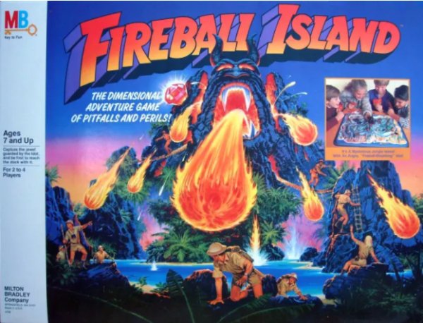 fireball island video - 15 Rebali Sland The Dimensional Adventure Game Of Pitfalls And Perils! Ages 7 and Up Forted Players Milton Bradley