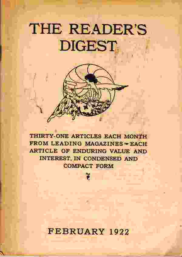 First cover of Reader's Digest