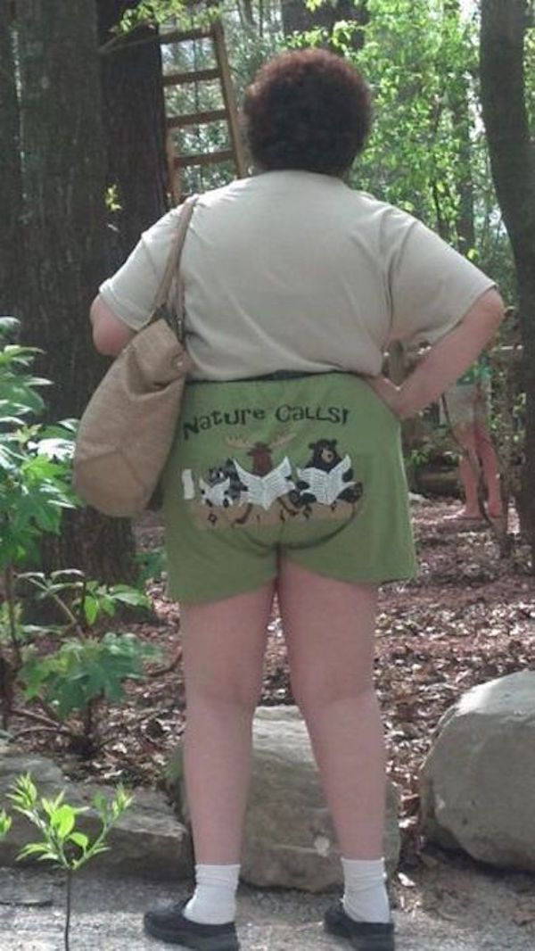 ugly green shorts - Nature CallST