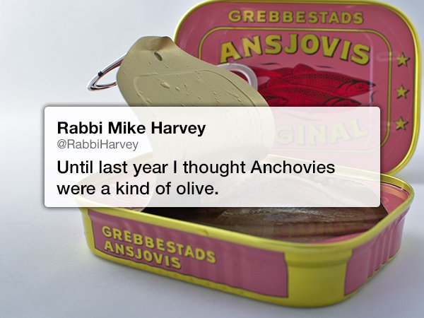 what's the difference between sardines and anchovies - Grebbestads Cansjovis Rabbi Mike Harvey Until last year I thought Anchovies were a kind of olive. Grebbestads Ansjovis
