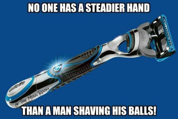 gillette fusion proglide power - No One Has A Steadier Hand Graeme The Mens Room Than A Man Shaving His Balls!