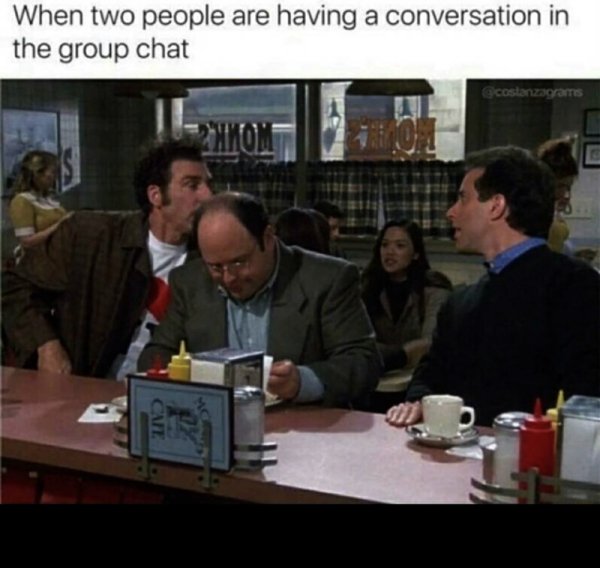 conversation - When two people are having a conversation in the group chat