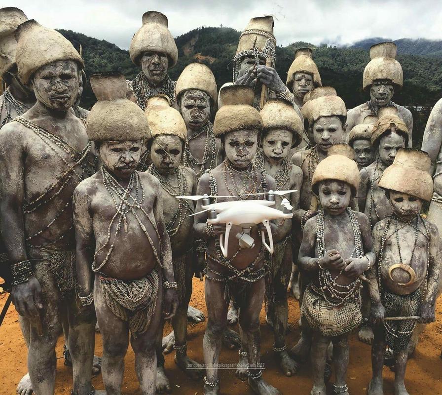Osino Bundi Tribal Chant Group in New Guinea
