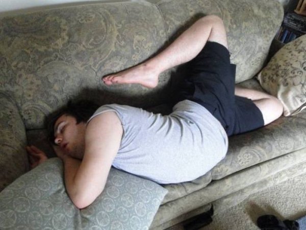too comfortable contortionist sleep