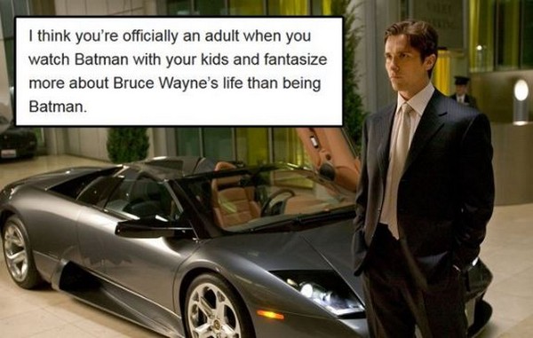 robert de niro cars - I think you're officially an adult when you watch Batman with your kids and fantasize more about Bruce Wayne's life than being Batman