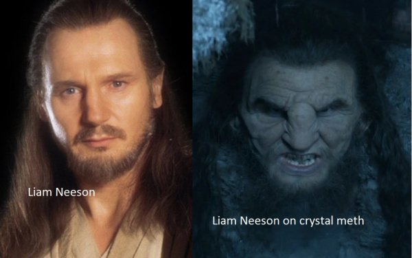 that escalated wun wun game of thrones - Liam Neeson Liam Neeson on crystal meth