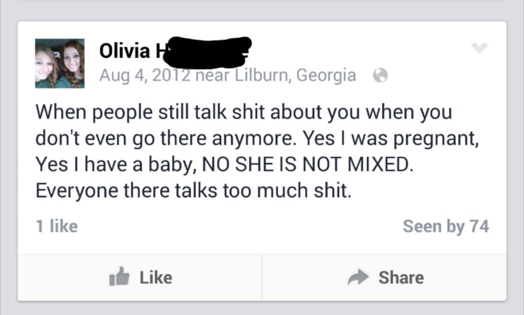 do dogs have brains - Olivia H. near Lilburn, Georgia When people still talk shit about you when you don't even go there anymore. Yes I was pregnant, Yes I have a baby, No She Is Not Mixed. Everyone there talks too much shit. 1 Seen by 74 It
