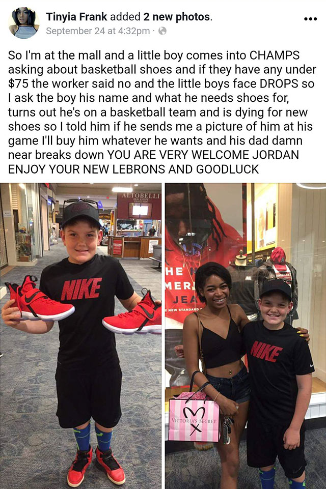 kid basketball shoes - Tinyia Frank added 2 new photos. September 24 at pm. So I'm at the mall and a little boy comes into Champs asking about basketball shoes and if they have any under $75 the worker said no and the little boys face Drops So I ask the b