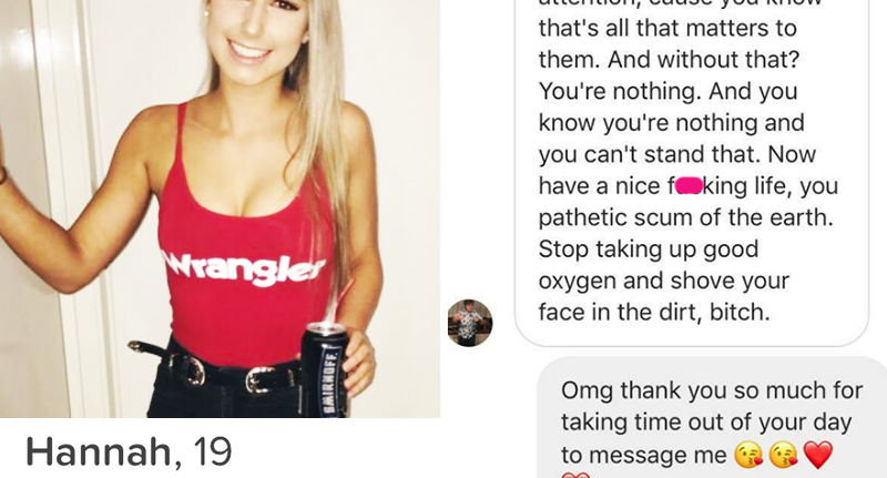 Tinder Creep Has A Meltdown After Getting Rejected