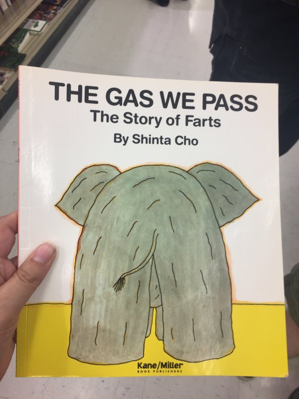 wtf thrift store find poster - The Gas We Pass The Story of Farts By Shinta Cho KaneMiller Book Publishers
