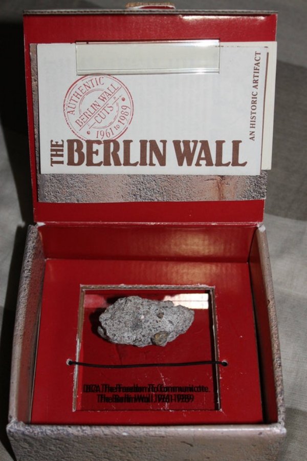 wtf thrift store find box - An Historic Artifact Thentia Berlin Wall Cuts Po 1089 96110 Berlin Wall Ibiza Thethomofonmurtatte The Rain LAH2299