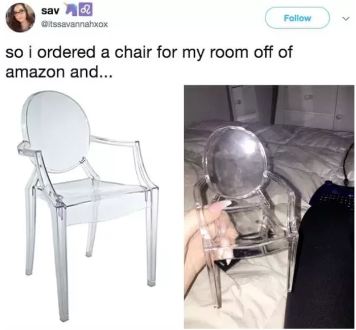 ordered a chair off amazon - sav 2 so i ordered a chair for my room off of amazon and...