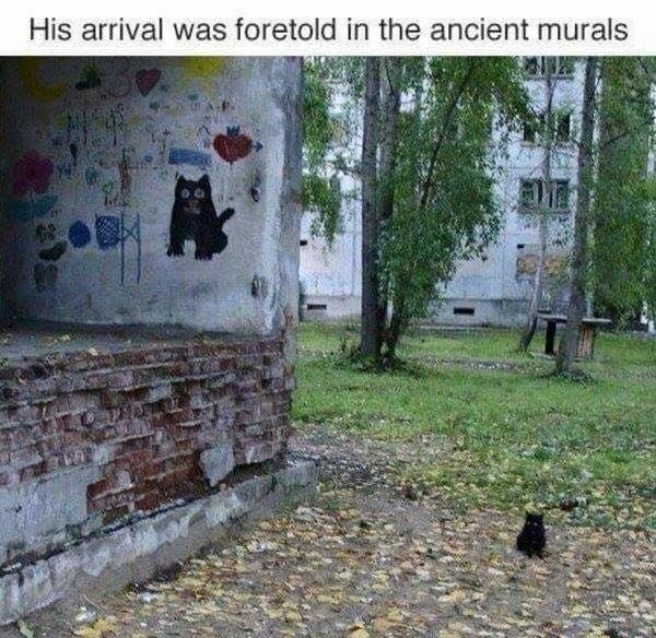 his arrival was foretold in the ancient murals - His arrival was foretold in the ancient murals