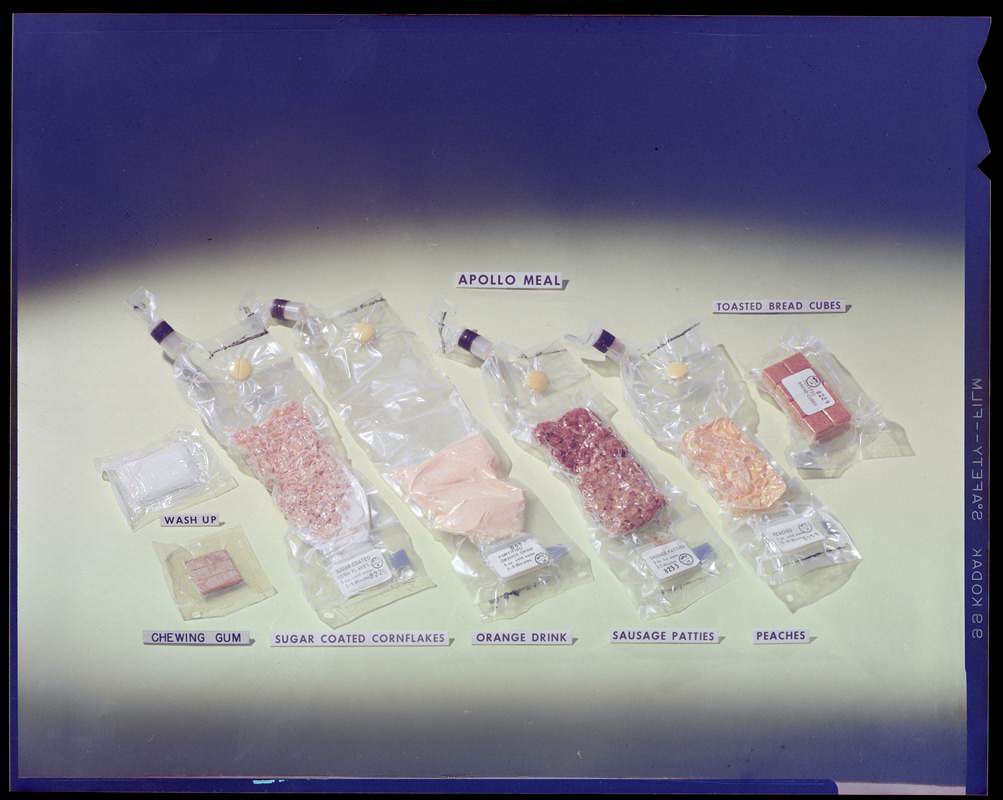 Breakfast for the Apollo astronauts, 1969.