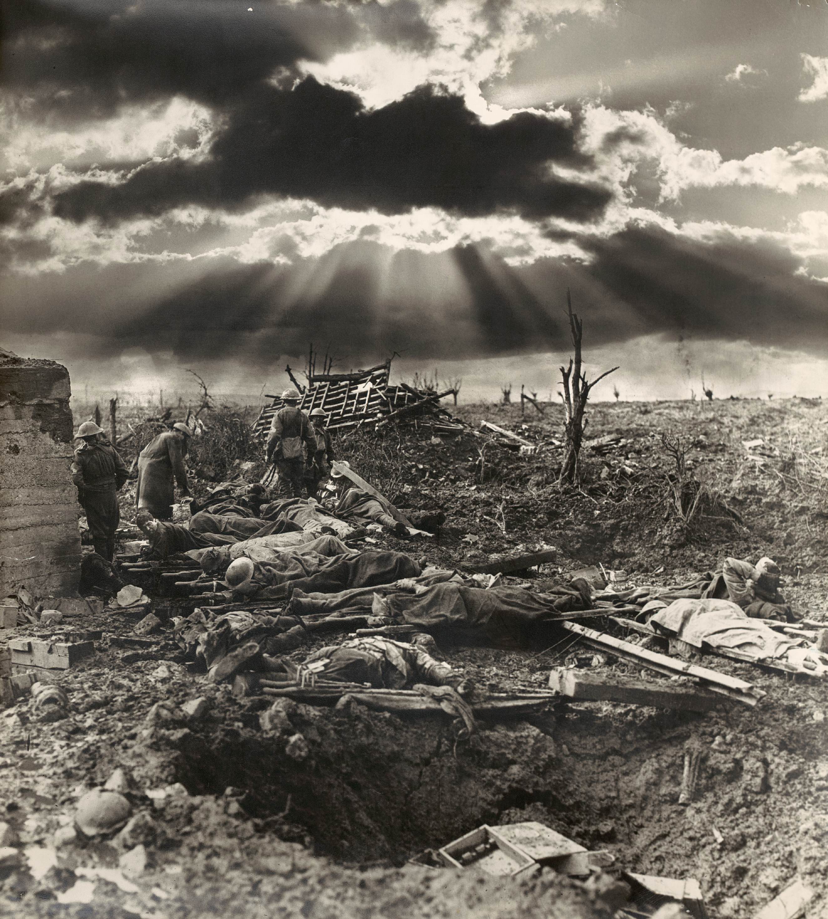 The morning after the first battle of Passendale, 1917.