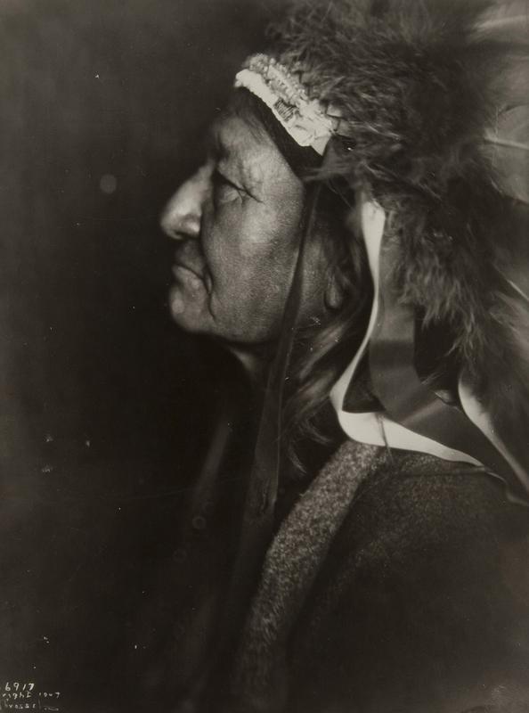 Two Moons, one of the Cheyenne chiefs who took part in the Battle of the Little Bighorn against the United States Army, 1910