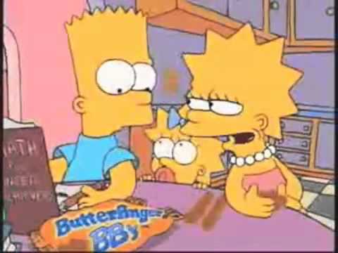 The Simpsons were featured in Butterfingers commercials in 1988 — after their debut on The Tracy Ullman Show but a year before they got their own show on FOX.