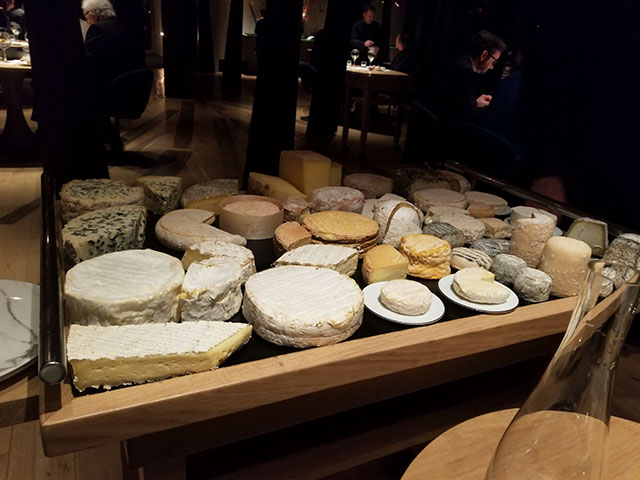 The cheese selection that is offered during the tasting menu at three Michelin star restaurant Troisgros