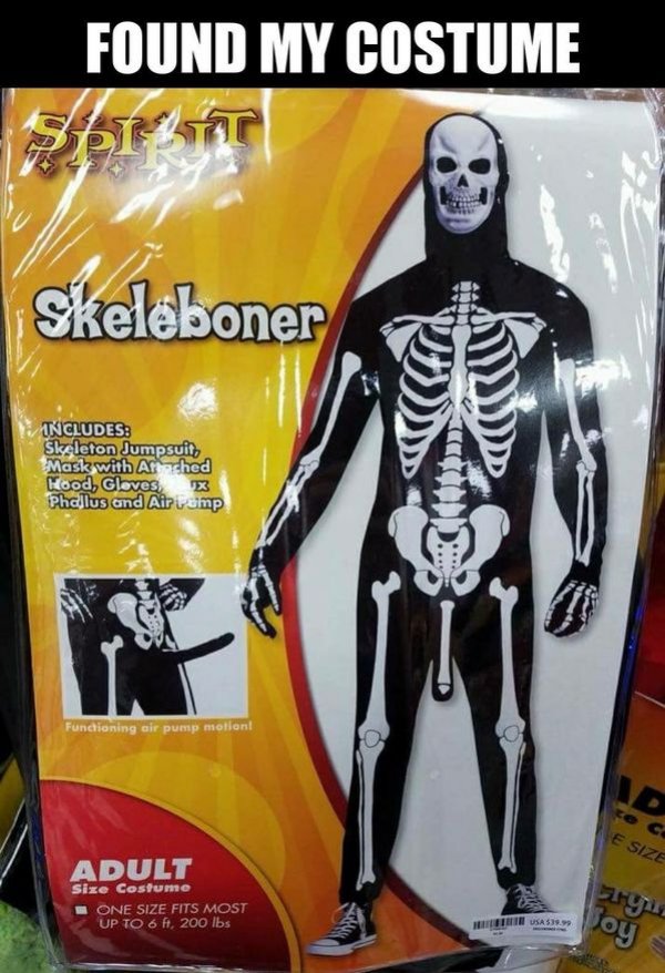 Skeleboner Adult Costume - Found My Costume 27 skeleboner Ci Includes Skeleton Jumpsuit, Mask with Arched Hood, Gloves X Phallus and Air vamp Fundioning air pump motion! E Size Adult Size Costume One Size Fits Most Up To 6 ft. 200 lbs 11 0532 Oy