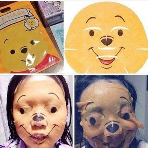 expectation vs reality winnie the pooh face mask - Tmaskz