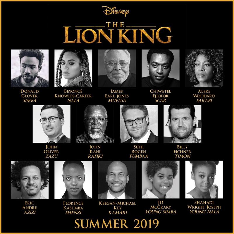 The voice cast of Jon Favereau’s ‘The Lion King’