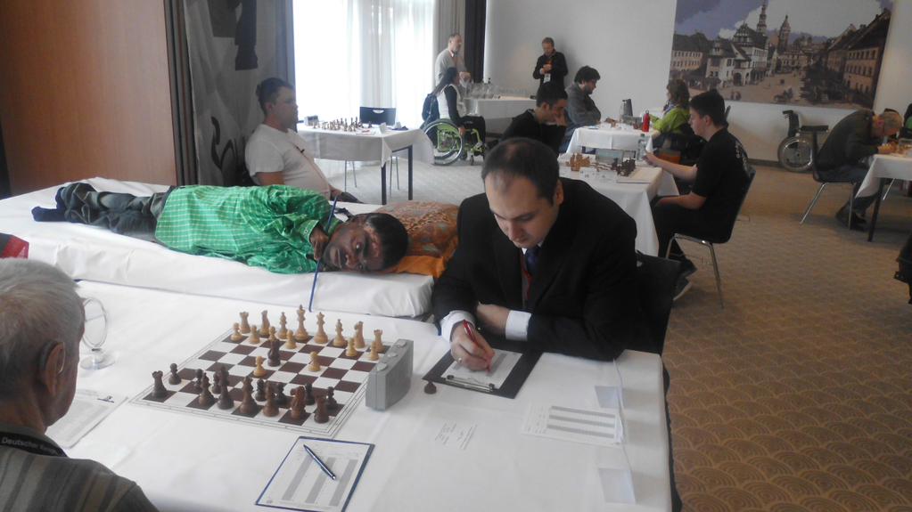 An inspiring photograph from the World Disability Chess Championships