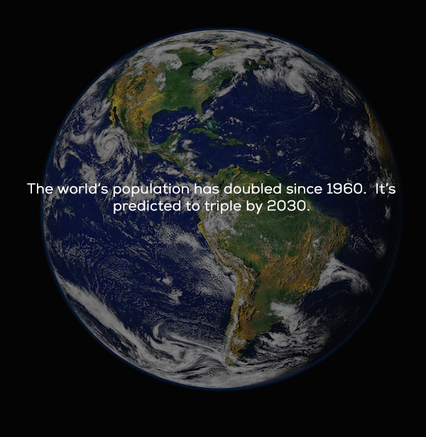 best photos of planet earth - The world's population has doubled since 1960. It's predicted to triple by 2030.