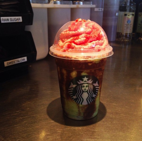 “Tomorrow the zombie frap comes out at Starbucks. I’d recommend not getting it. Tastes like the fakest of fake sugar-free caramel flavor mix with whay someone took a swing at what a Granny Smith apple tastes like after having it described to them.”