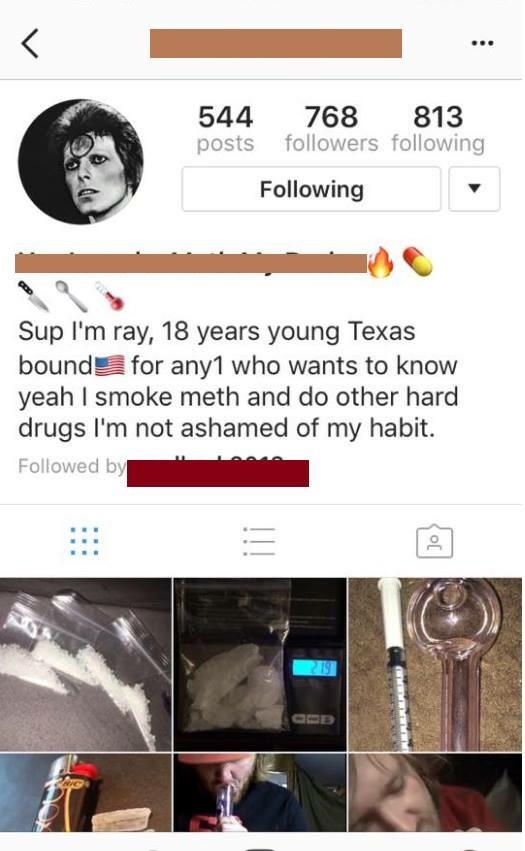 website - 544 posts 768 813 ers ing ing Sup I'm ray, 18 years young Texas bound for any1 who wants to know yeah I smoke meth and do other hard drugs I'm not ashamed of my habit. ed by Lana 19