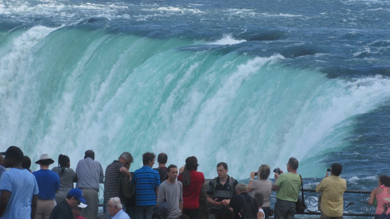 On our honeymoon, my wife gave me a blowjob while I was standing at the window to our hotel room, looking out over Niagara Falls (Canadian side). To this day, I'm proud to say that I've received a bj while looking down on one of the natural wonders of the world.