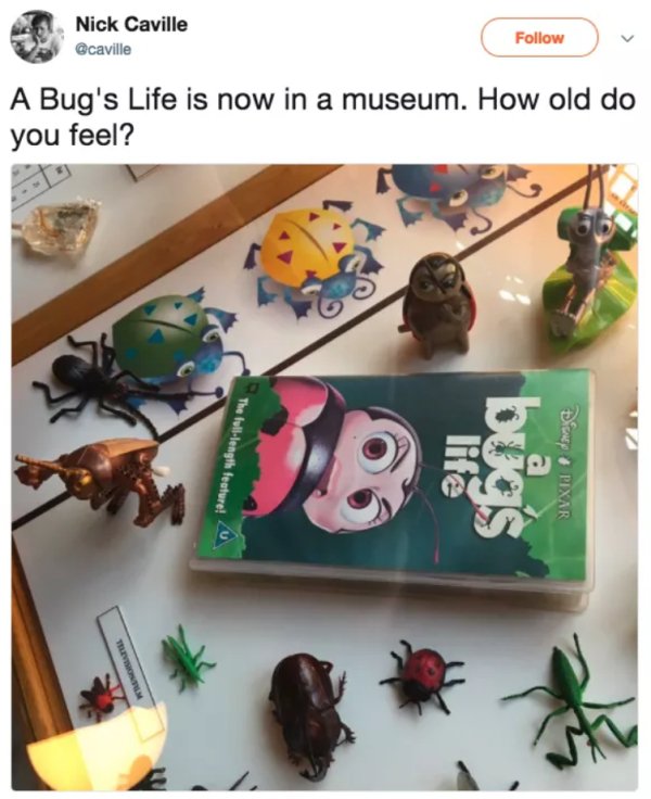 bug's life - Nick Caville A Bug's Life is now in a museum. How old do you feel? The fulllength feature! 20 ile bugs e Disney Pixar