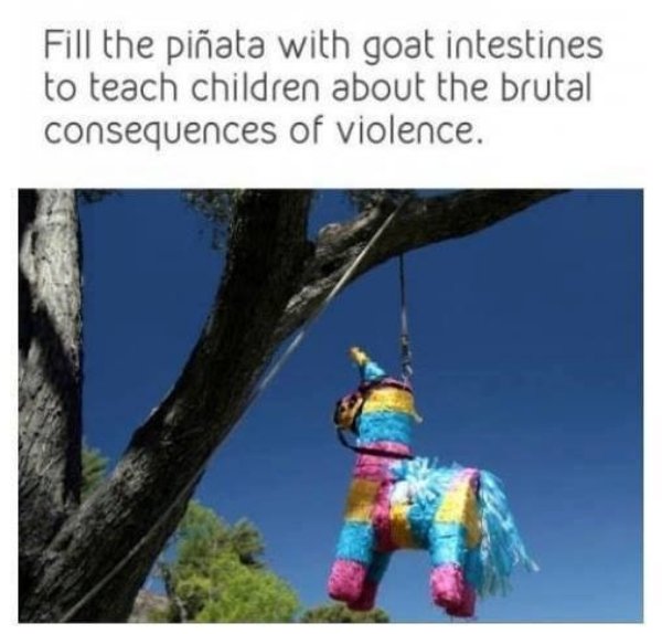 fortnite halloween meme - Fill the piata with goat intestines to teach children about the brutal consequences of violence.