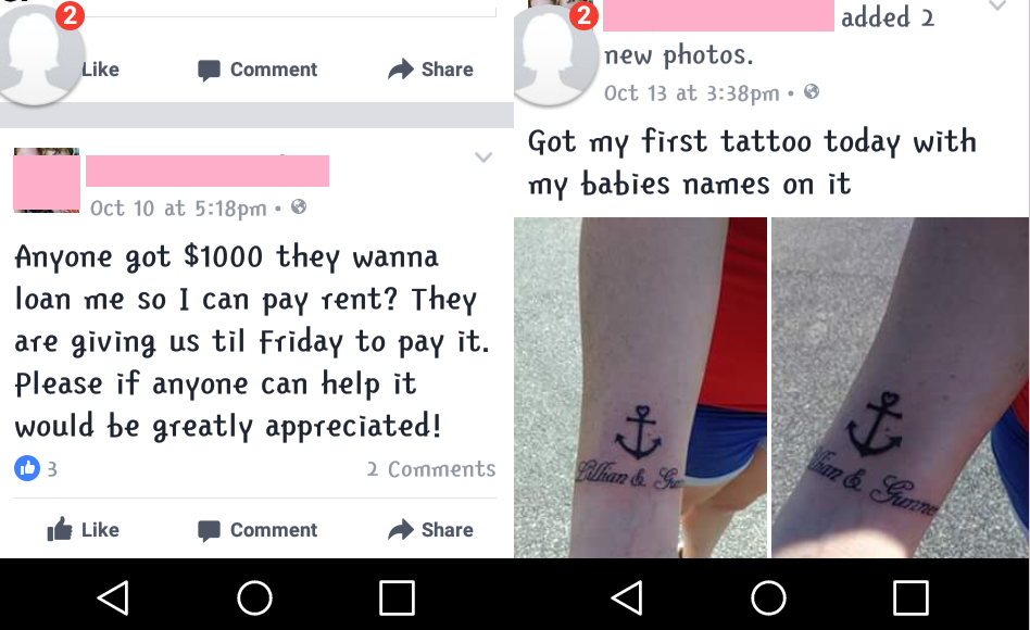 lip - Comment added 2 new photos. Oct 13 at pm. Got my first tattoo today with my babies names on it Oct 10 at pm Anyone got $1000 they wanna loan me so I can pay rent? They are giving us til Friday to pay it. Please if anyone can help it would be greatly
