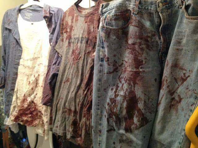 Clothes of attendees of the Vegas Festival where 59 people lost their lives