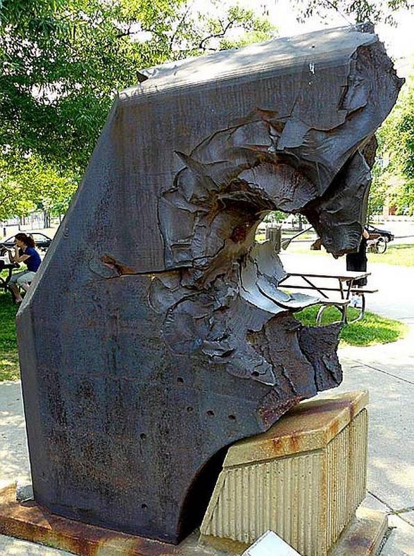 Over 26 inches thick, this armor from a Japanese Yamato class battleship was pierced by a 16 inch U.S. Navy Mark 7 Naval gun. It is currently on display at the U.S. Navy Museum.