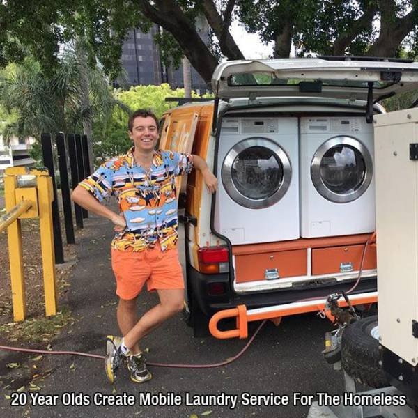 20 Year Olds Create Mobile Laundry Service For The Homeless