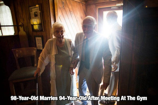 98YearOld Marries 94YearOld After Meeting At The Gym