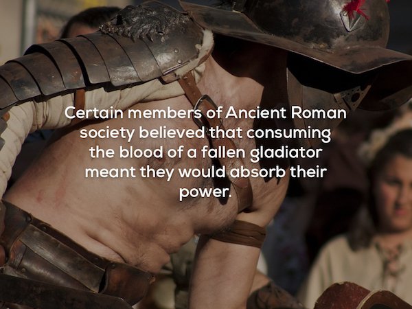 caligula insane - Certain members of Ancient Roman society believed that consuming the blood of a fallen gladiator meant they would absorb their power.