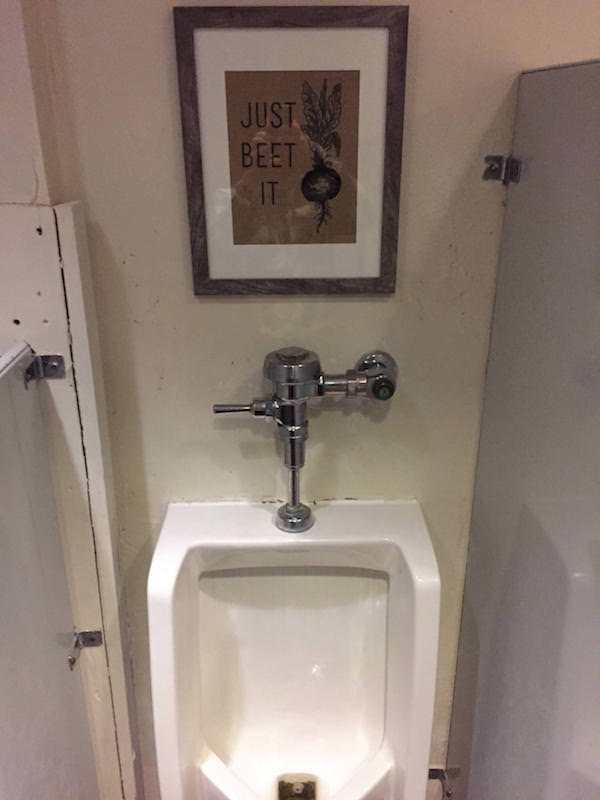 failed job toilet - Just Beet