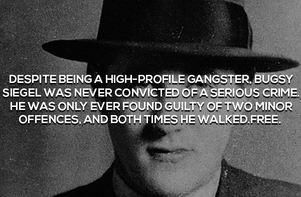 monochrome photography - Despite Being A HighProfile Gangster, Bugsy Siegel Was Never Convicted Of A Serious Crime. He Was Only Ever Found Guilty Of Two Minor Offences, And Both Times He Walked.Free.