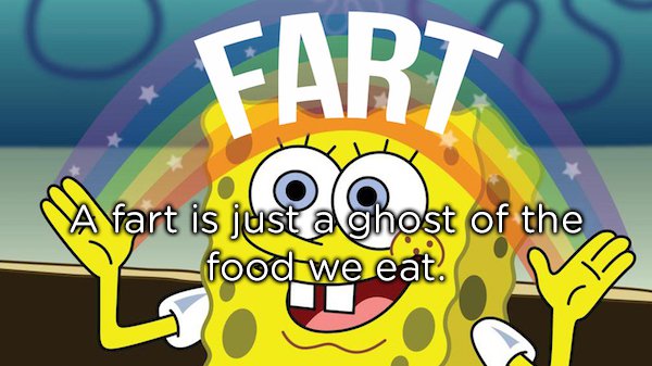 shower thoughts - Fart A fart is just a ghost of the food we eat.