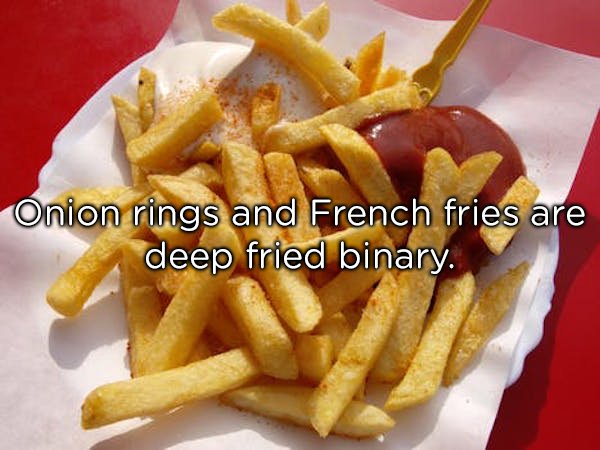 10 not nutritious foods - Onion rings and French fries are deep fried binary.