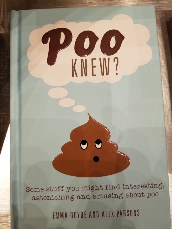 thrift store poster - Knew? Some stuff you might find interesting, astonishing and amusing about poo Emma Royde And Alex Parsons