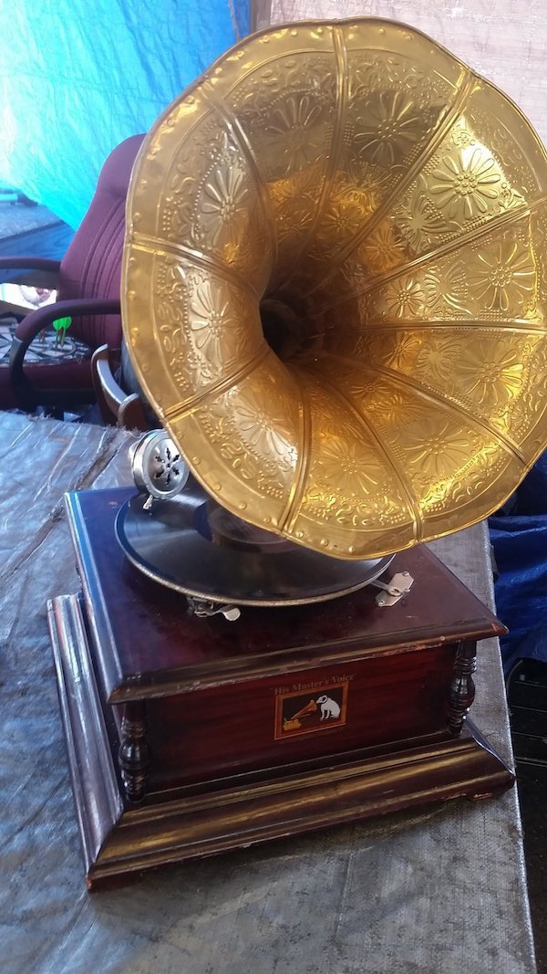 thrift store gramophone record