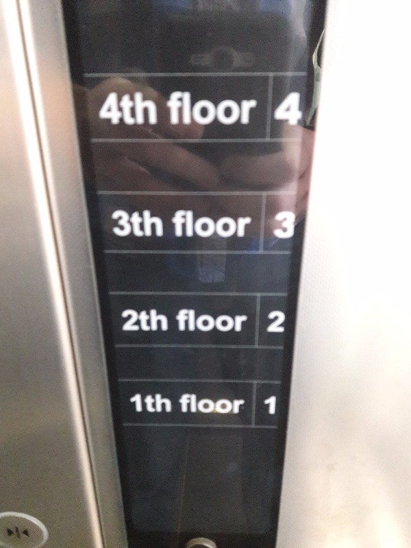 fail electronics - 4th floor 4 3th floor 2th floor 2 1th floor 1