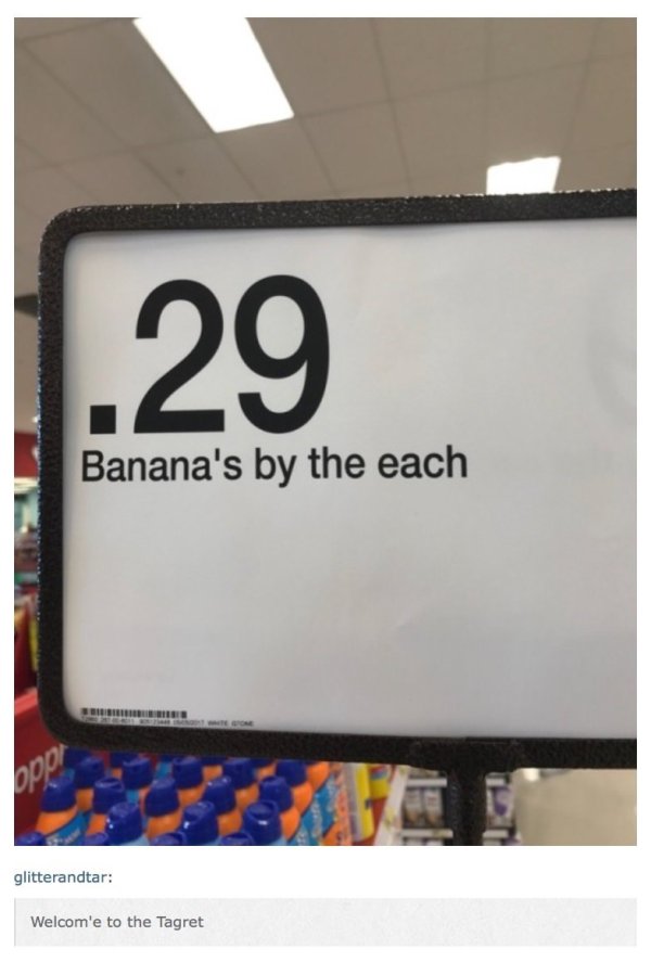 fail bananas by the each - .29 Banana's by the each glitterandtar Welcome to the Tagret